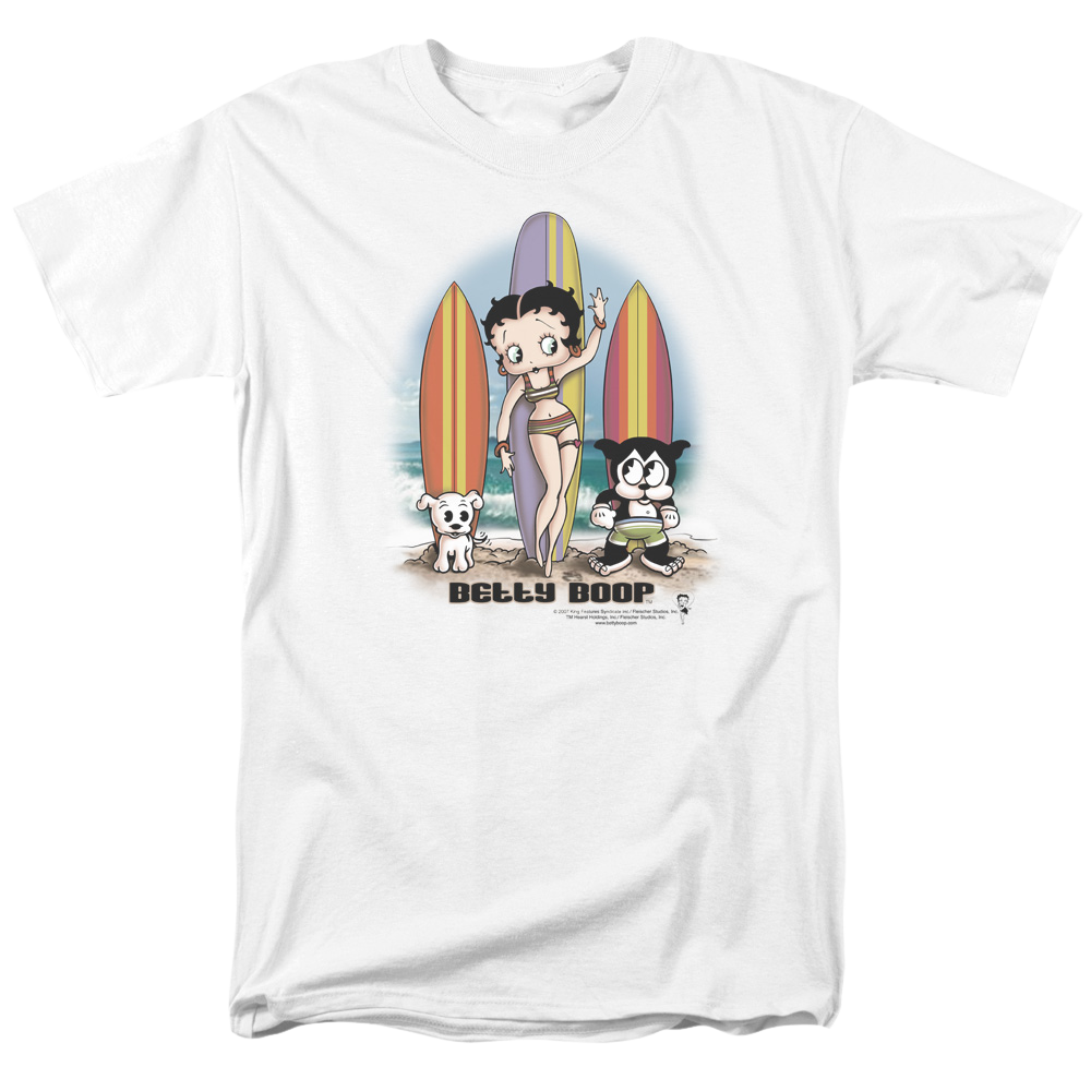 Betty Boop Surfers - Men's Regular Fit T-Shirt Hoodie, Sweatshirt | CiraTrend.com