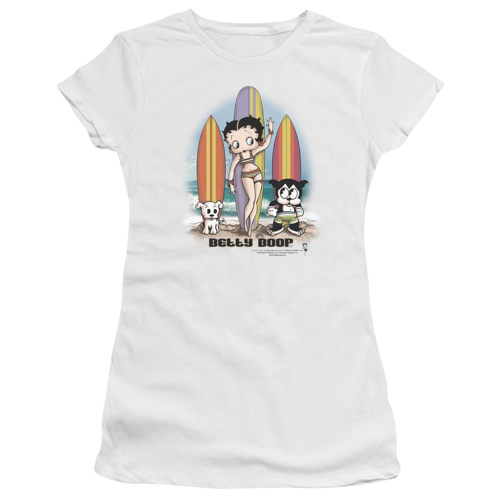 Betty Boop Surfers - Juniors T-Shirt Hoodie, Sweatshirt | CiraTrend.com