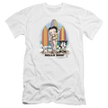 Betty Boop Surfers - Men's Premium Slim Fit T-Shirt Hoodie, Sweatshirt | CiraTrend.com