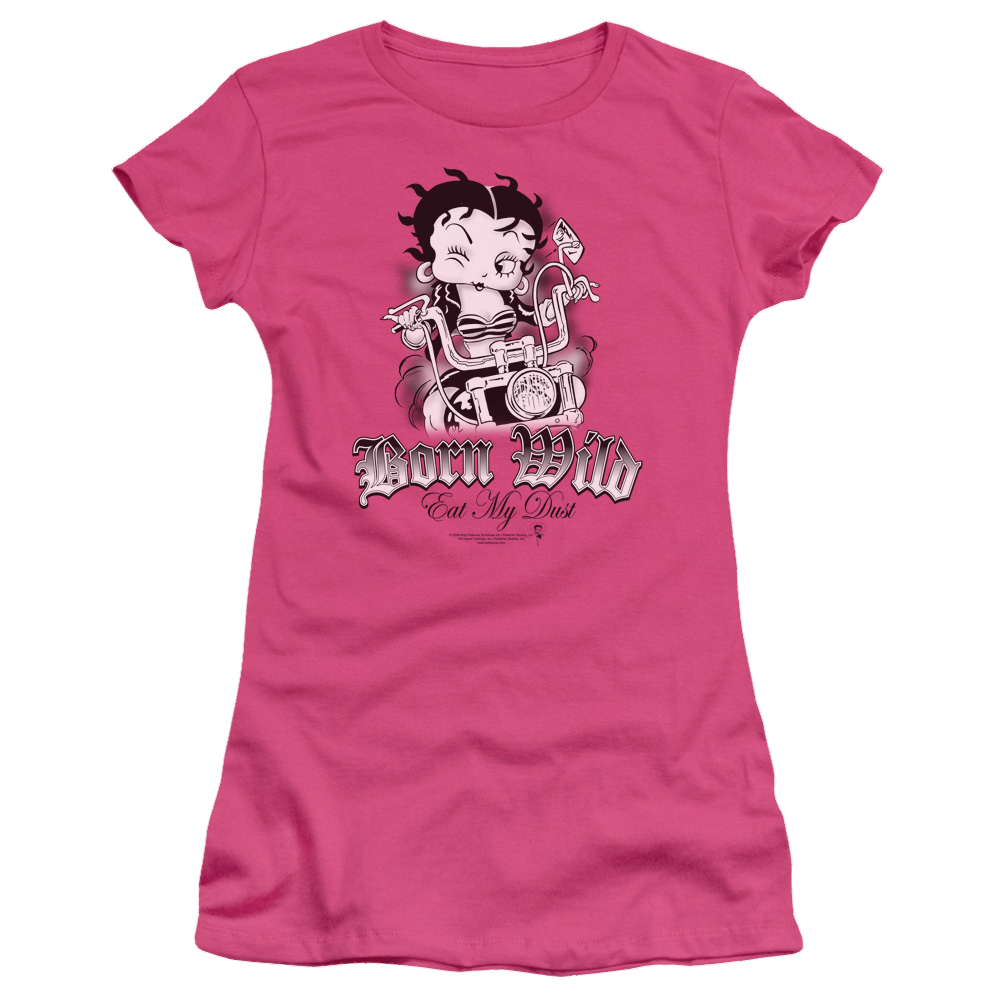Betty Boop Born Wild - Juniors T-Shirt Hoodie, Sweatshirt | CiraTrend.com