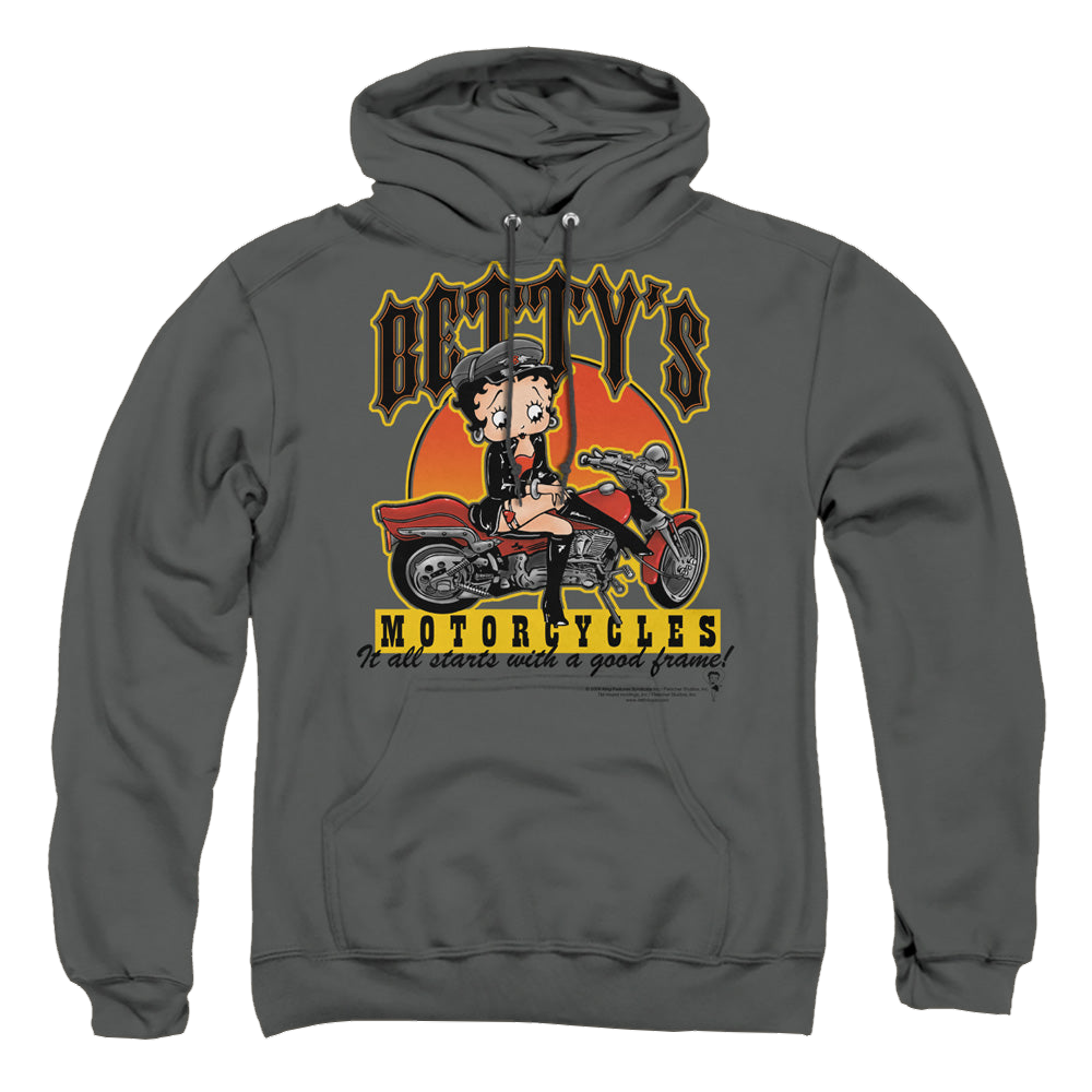Betty Boop Bettys Motorcycles - Pullover Hoodie Style001 T-Shirts, Sweatshirt | CiraTrend.com