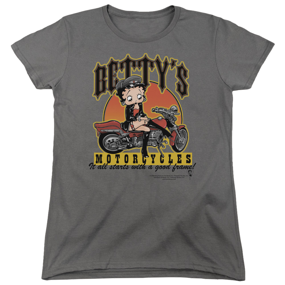Betty Boop Bettys Motorcycles - Women's T-Shirt Hoodie, Sweatshirt | CiraTrend.com