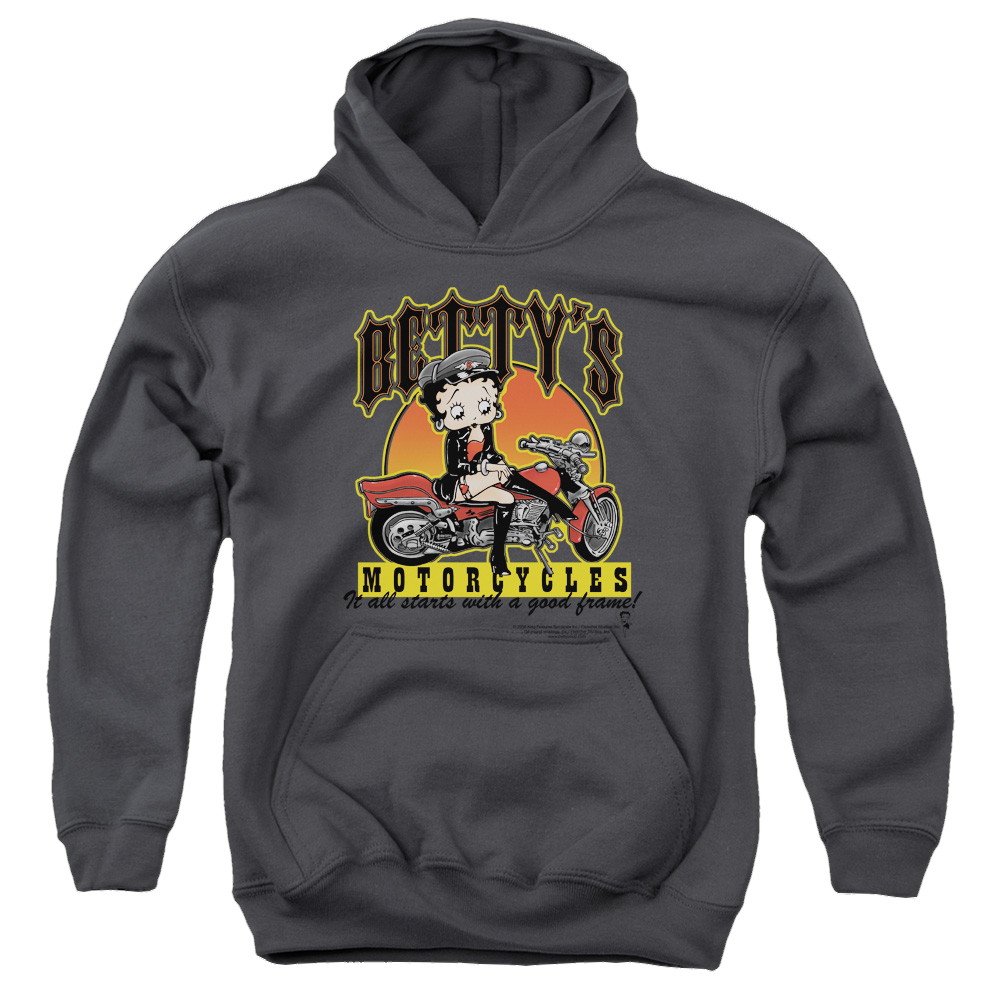Betty Boop Bettys Motorcycles - Youth Hoodie T-Shirts, Sweatshirt | CiraTrend.com