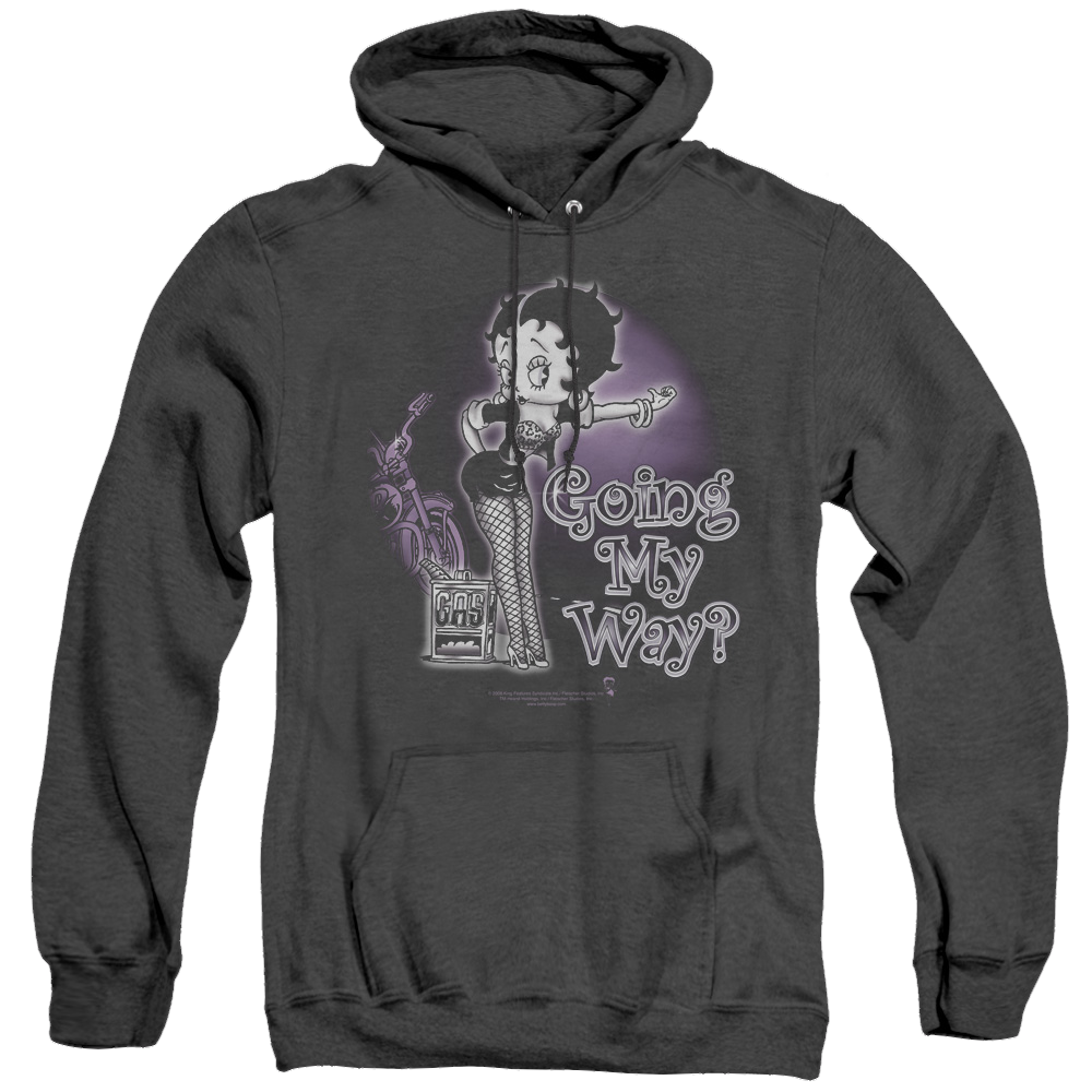 Betty Boop My Way - Heather Pullover Hoodie T-Shirts, Sweatshirt | CiraTrend.com