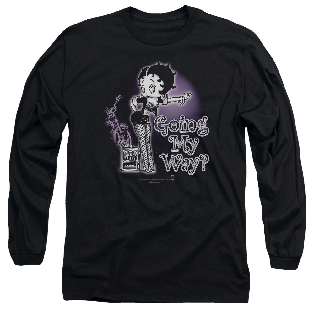 Betty Boop My Way - Men's Long Sleeve T-Shirt Hoodie, Sweatshirt | CiraTrend.com