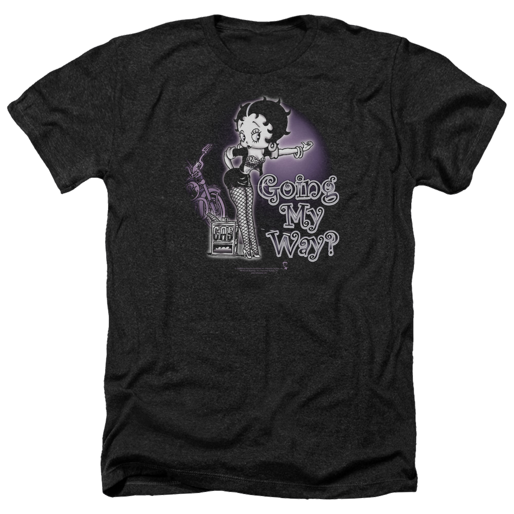 Betty Boop My Way - Men's Heather T-Shirt Hoodie, Sweatshirt | CiraTrend.com