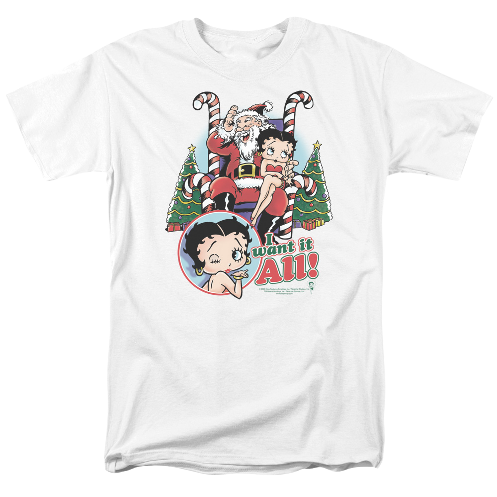 Betty Boop I Want It All - Men's Regular Fit T-Shirt Hoodie, Sweatshirt | CiraTrend.com