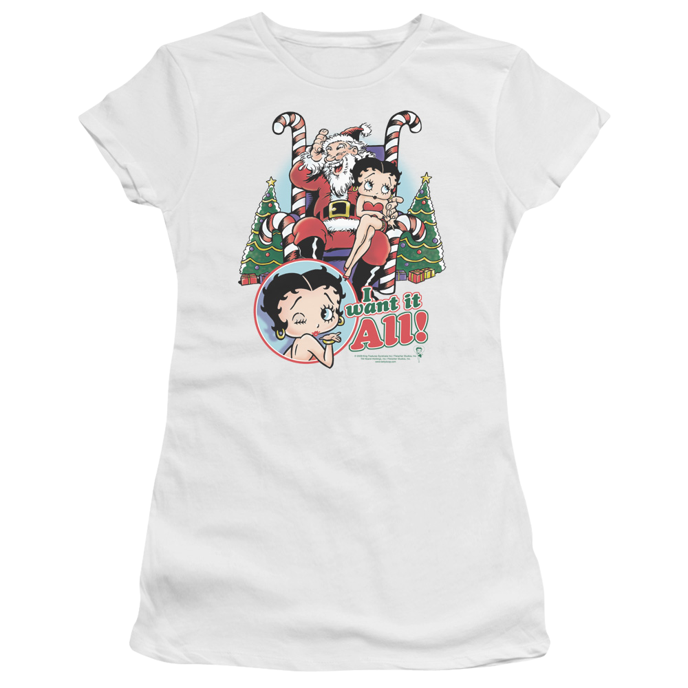 Betty Boop I Want It All - Juniors T-Shirt Hoodie, Sweatshirt | CiraTrend.com