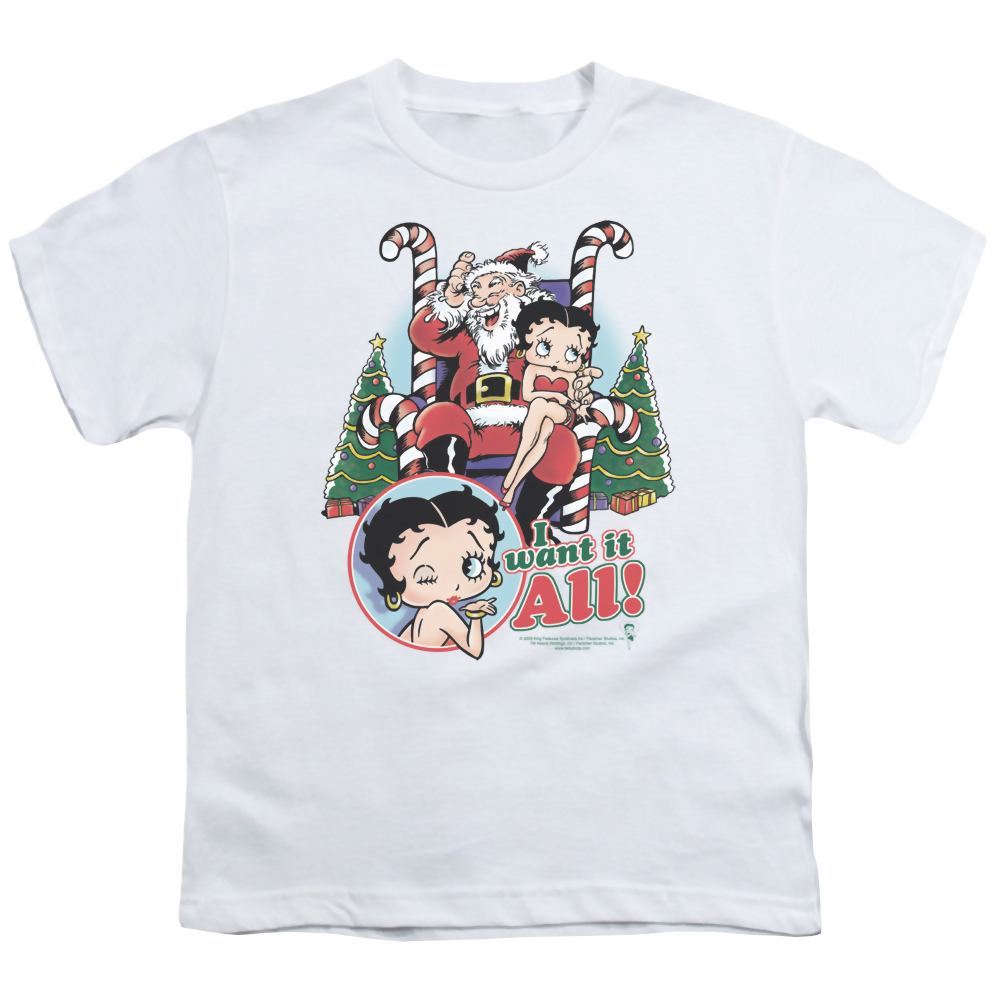 Betty Boop I Want It All - Youth T-Shirt Hoodie, Sweatshirt | CiraTrend.com