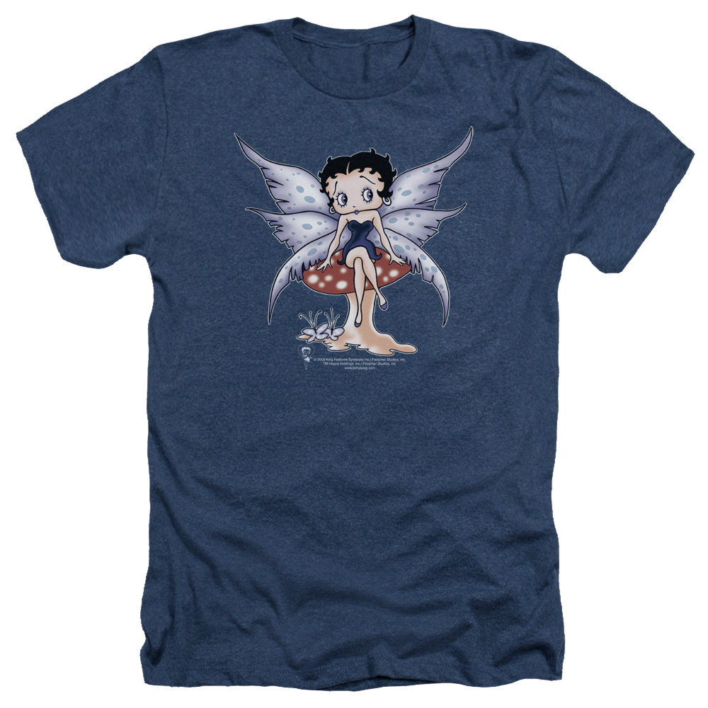 Betty Boop Mushroom Fairy - Men's Heather T-Shirt Hoodie, Sweatshirt | CiraTrend.com