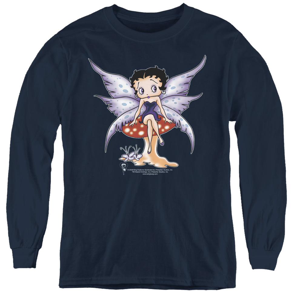 Betty Boop Mushroom Fairy - Youth Long Sleeve T-Shirt Hoodie, Sweatshirt | CiraTrend.com