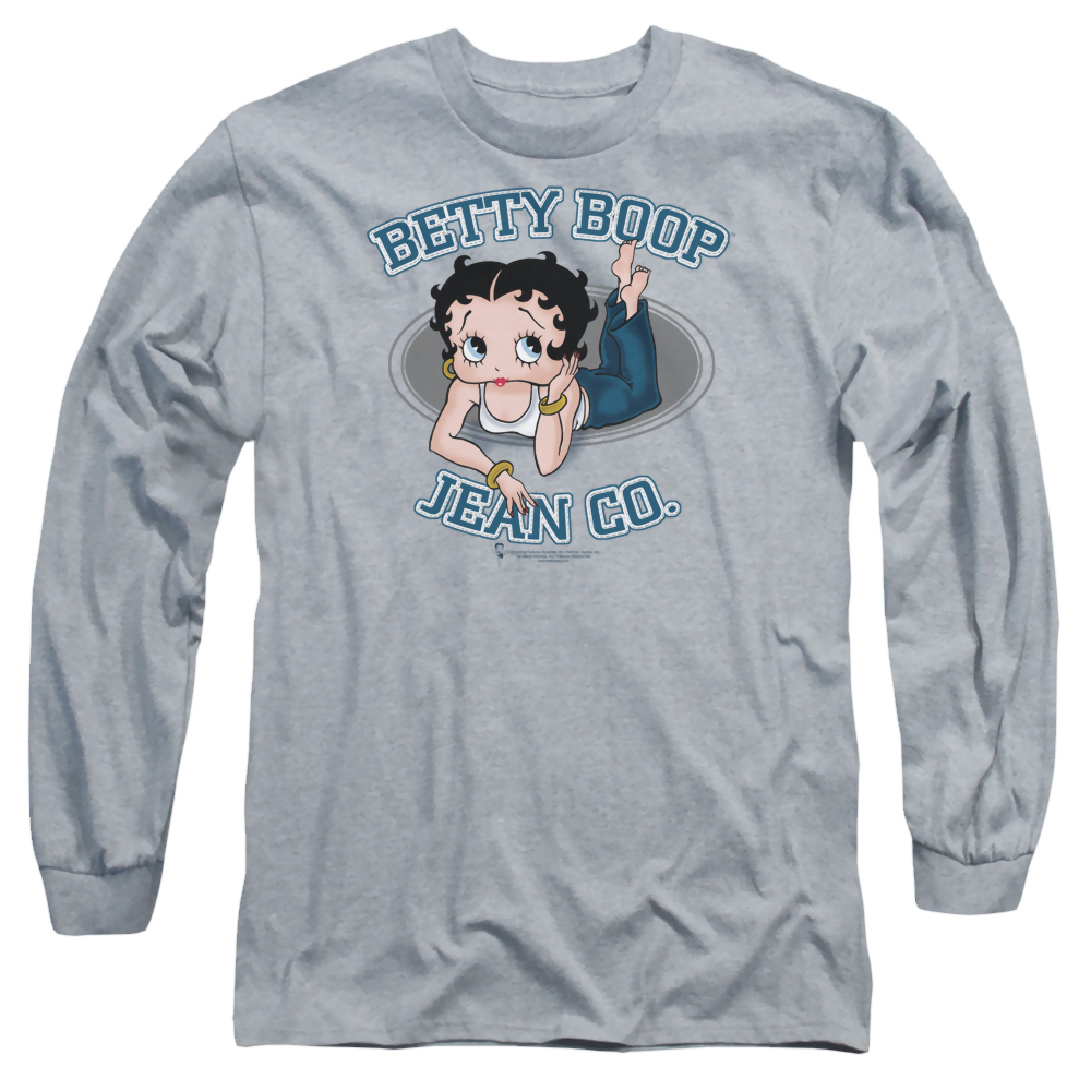 Betty Boop Jean Co - Men's Long Sleeve T-Shirt Hoodie, Sweatshirt | CiraTrend.com