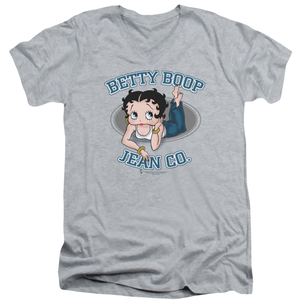 Betty Boop Jean Co - Men's V-Neck T-Shirt Hoodie, Sweatshirt | CiraTrend.com