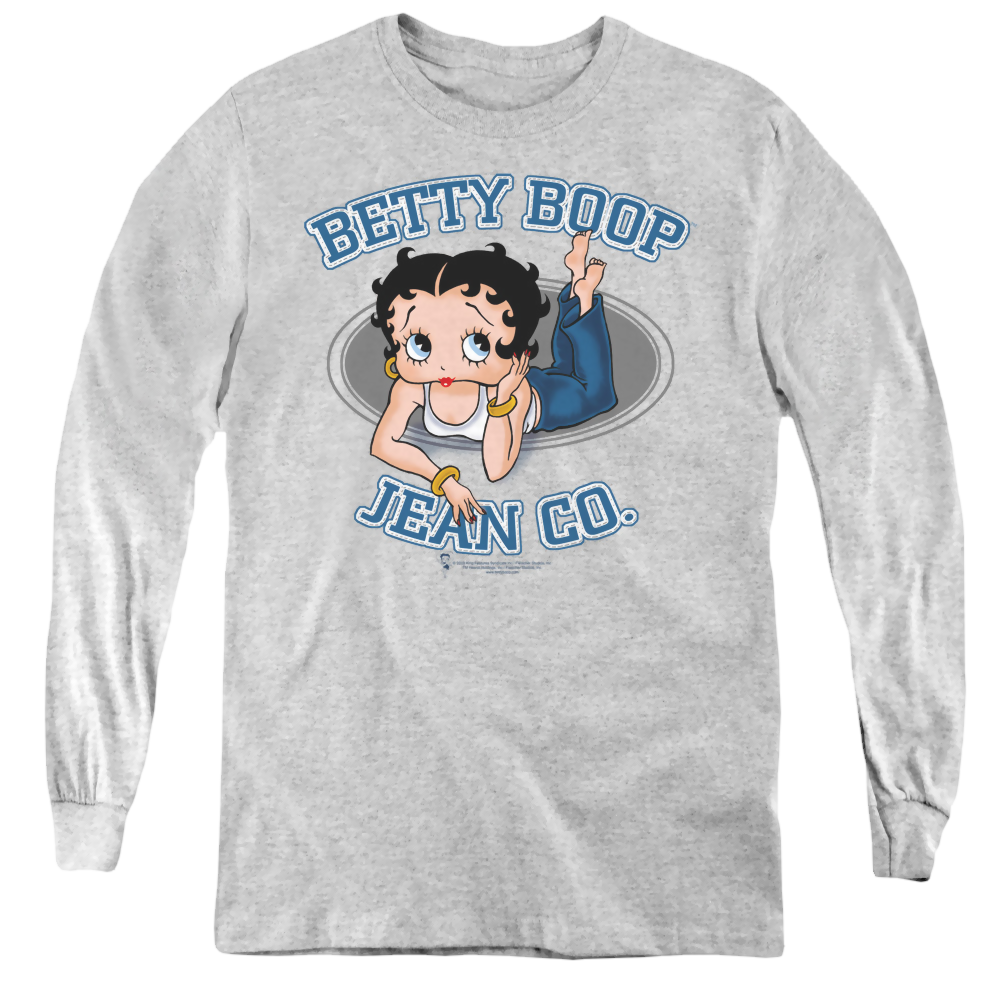 Betty Boop Jean Co - Youth Long Sleeve T-Shirt Hoodie, Sweatshirt | CiraTrend.com