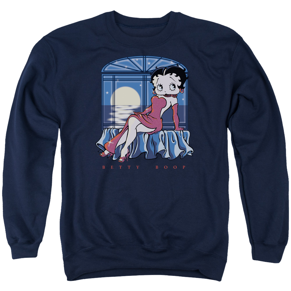 Betty Boop Moonlight - Men's Crewneck Sweatshirt T-Shirts, Hoodie | CiraTrend.com