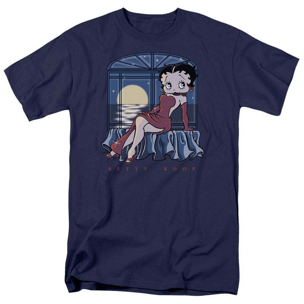 Betty Boop Moonlight - Men's Regular Fit T-Shirt Hoodie, Sweatshirt | CiraTrend.com
