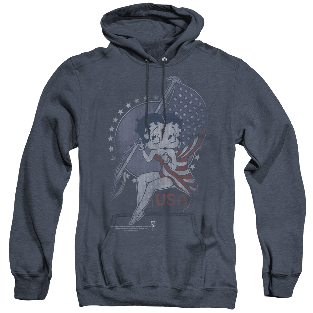 Betty Boop Proud Betty - Heather Pullover Hoodie T-Shirts, Sweatshirt | CiraTrend.com