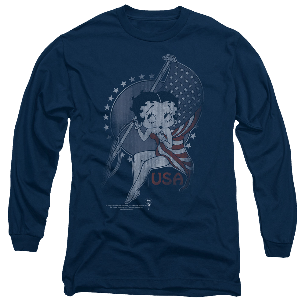 Betty Boop Proud Betty - Men's Long Sleeve T-Shirt Hoodie, Sweatshirt | CiraTrend.com