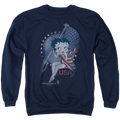 Betty Boop Proud Betty - Men's Crewneck Sweatshirt T-Shirts, Hoodie | CiraTrend.com