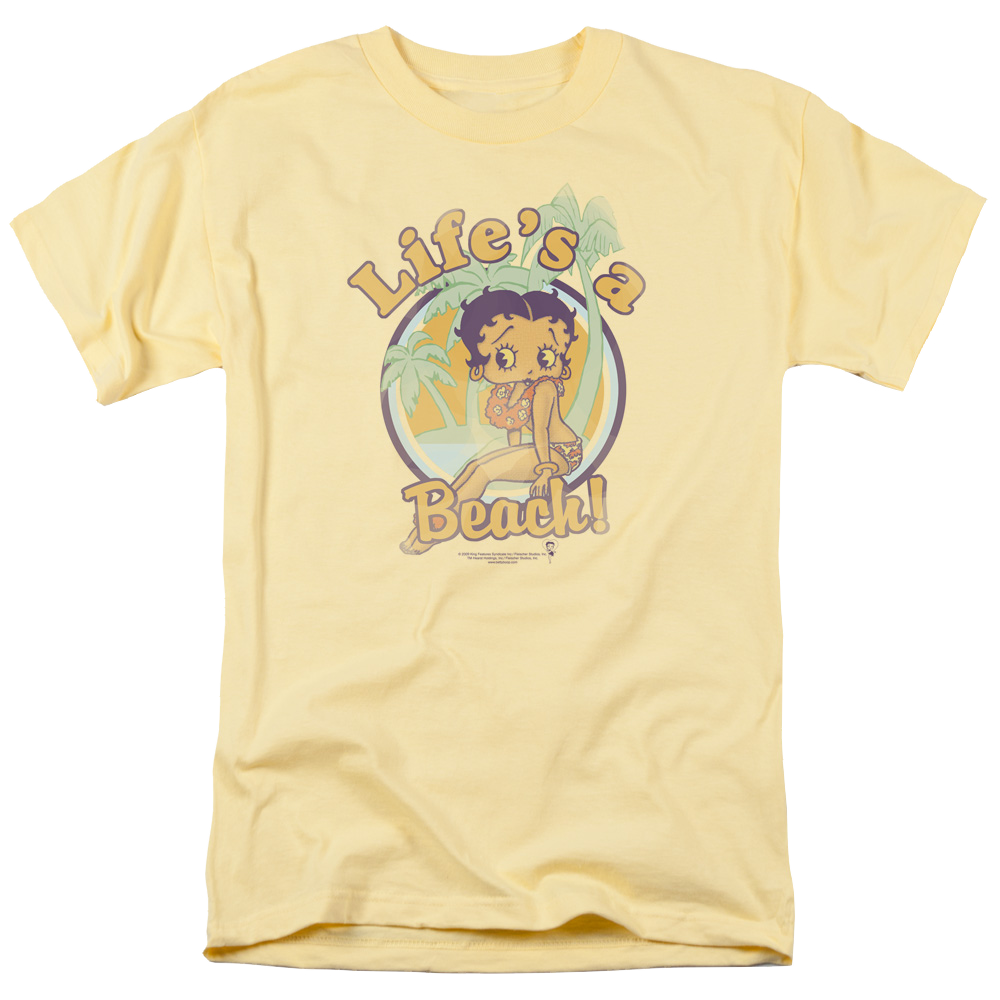 Betty Boop Lifes A Beach - Men's Regular Fit T-Shirt Hoodie, Sweatshirt | CiraTrend.com