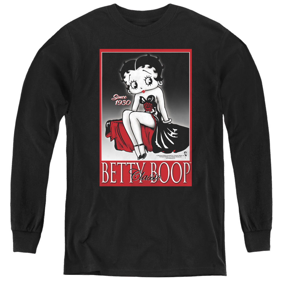 Betty Boop Classic - Youth Long Sleeve T-Shirt Hoodie, Sweatshirt | CiraTrend.com