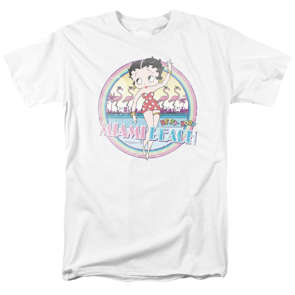 Betty Boop Miami Beach - Men's Regular Fit T-Shirt Hoodie, Sweatshirt | CiraTrend.com