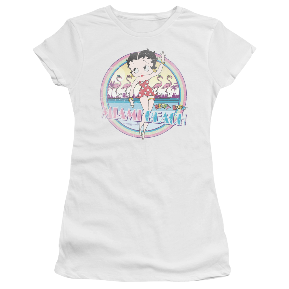 Betty Boop Miami Beach - Juniors T-Shirt Hoodie, Sweatshirt | CiraTrend.com