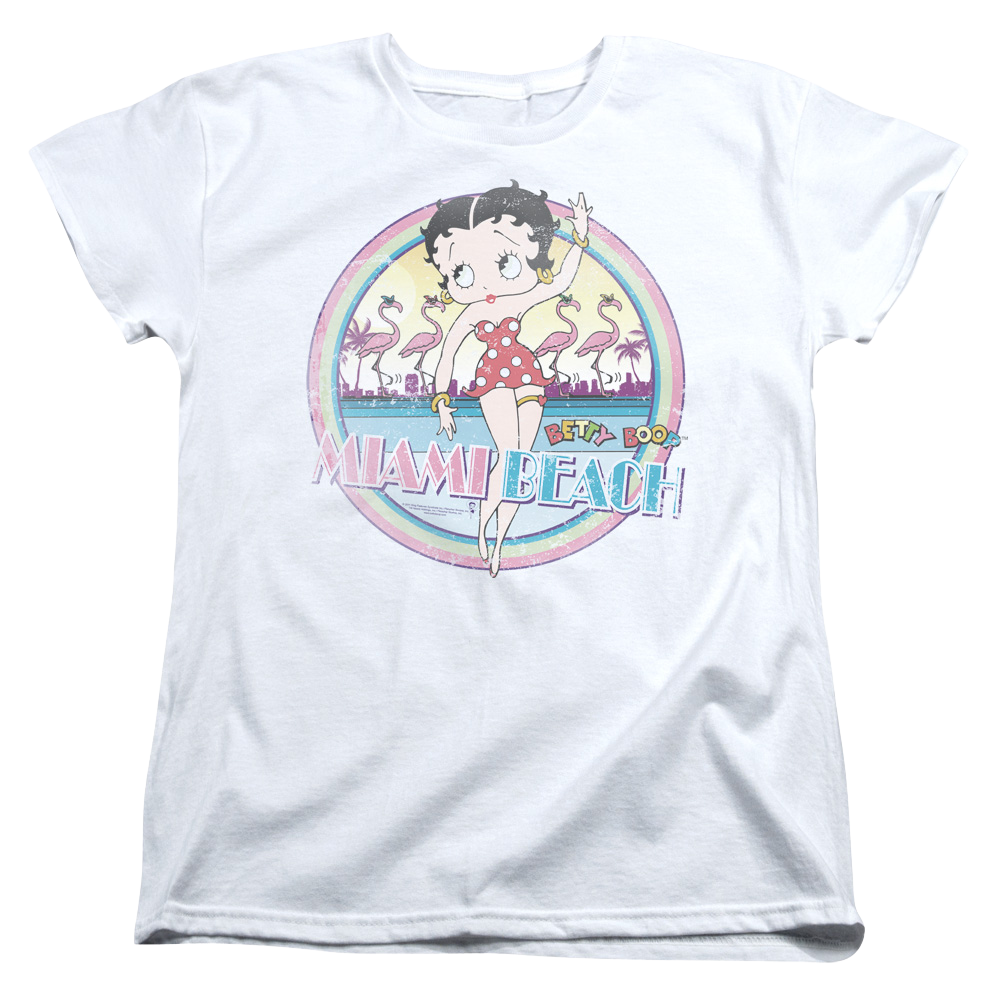 Betty Boop Miami Beach - Women's T-Shirt Hoodie, Sweatshirt | CiraTrend.com