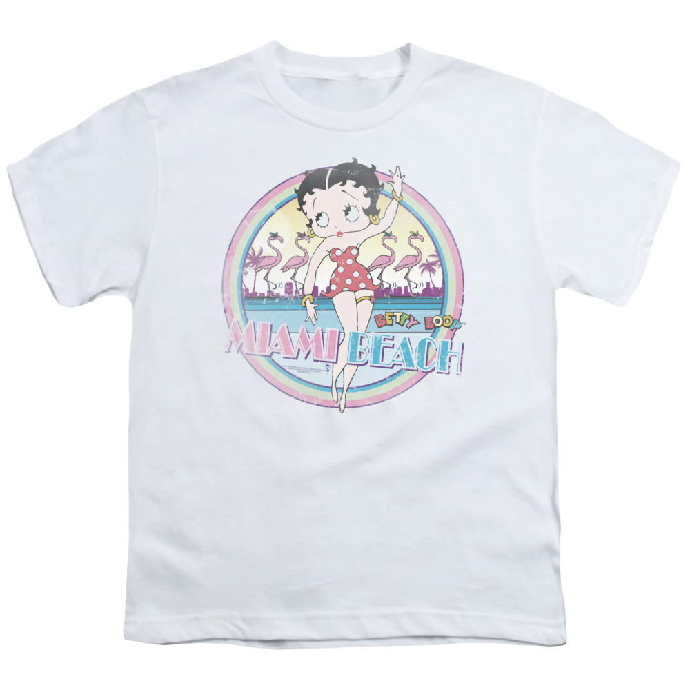 Betty Boop Miami Beach - Youth T-Shirt Hoodie, Sweatshirt | CiraTrend.com