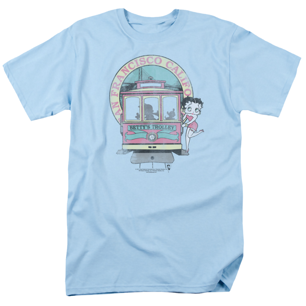Betty Boop Bettys Trolley - Men's Regular Fit T-Shirt Hoodie, Sweatshirt | CiraTrend.com