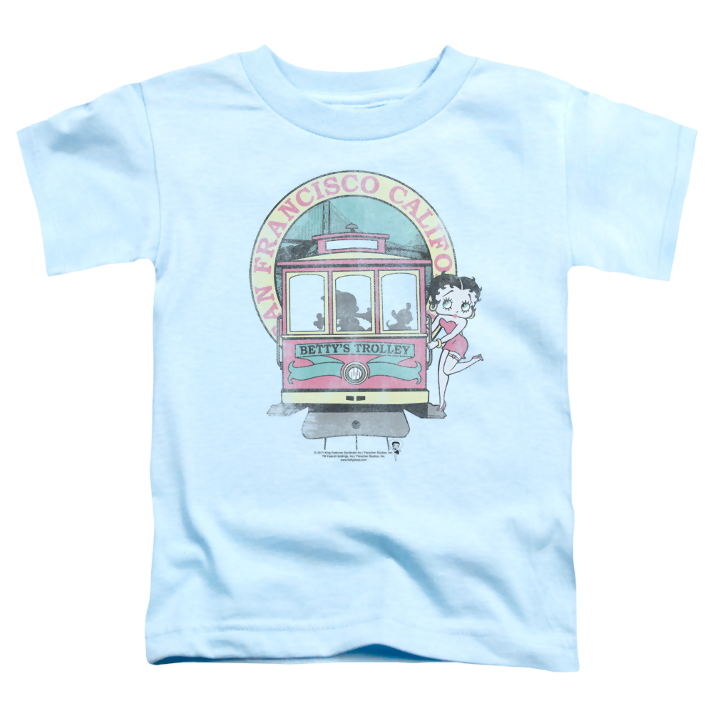 Betty Boop Bettys Trolley - Kid's T-Shirt Hoodie, Sweatshirt | CiraTrend.com