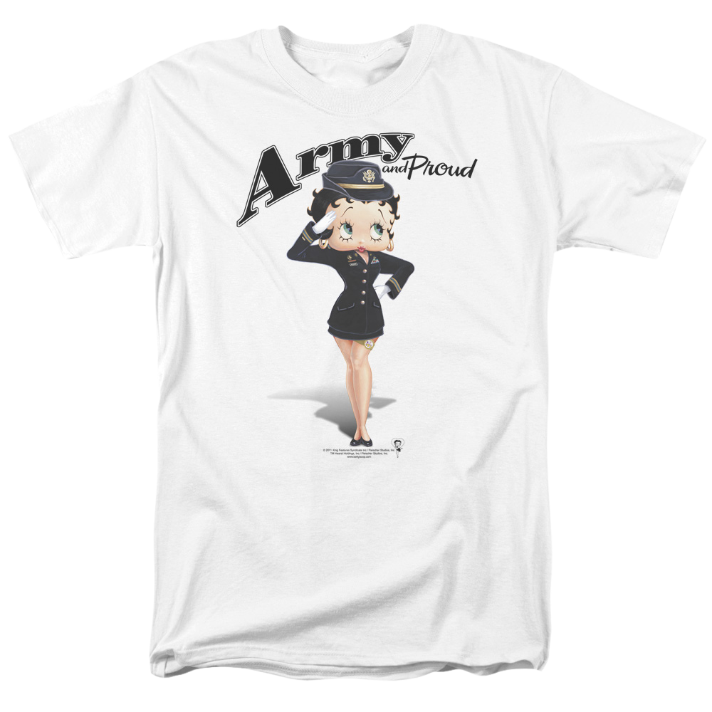 Betty Boop Army Boop - Men's Regular Fit T-Shirt Hoodie, Sweatshirt | CiraTrend.com