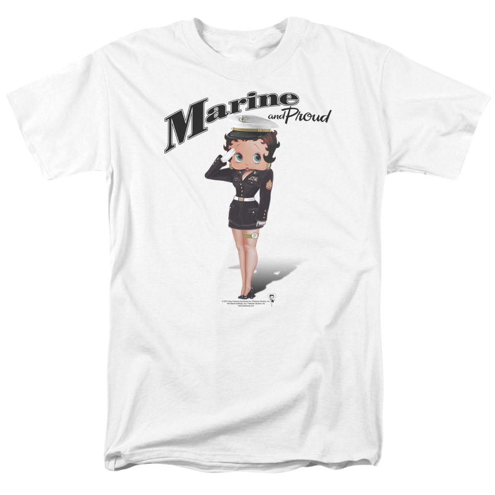 Betty Boop Marine Boop - Men's Regular Fit T-Shirt Hoodie, Sweatshirt | CiraTrend.com