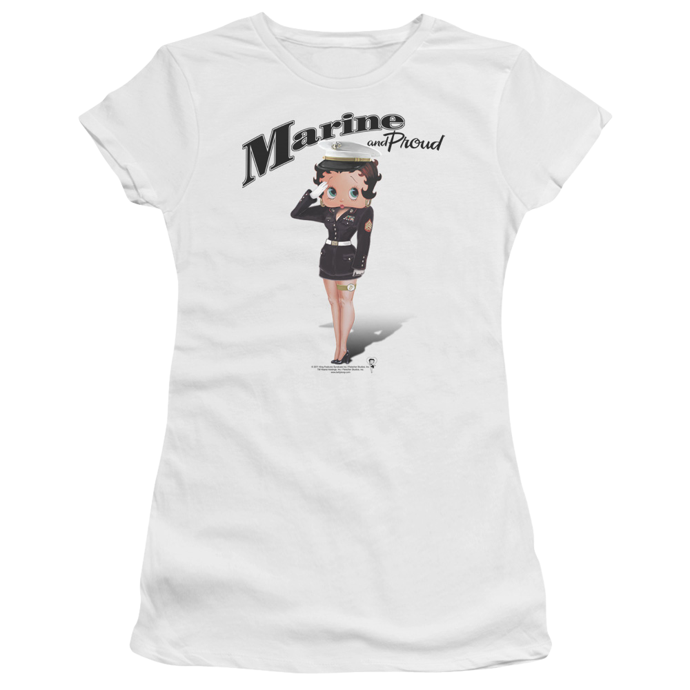 Betty Boop Marine Boop - Juniors T-Shirt Hoodie, Sweatshirt | CiraTrend.com