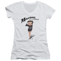Betty Boop Marine Boop - Juniors V-Neck T-Shirt Hoodie, Sweatshirt | CiraTrend.com