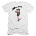 Betty Boop Marine Boop - Men's Premium Slim Fit T-Shirt Hoodie, Sweatshirt | CiraTrend.com