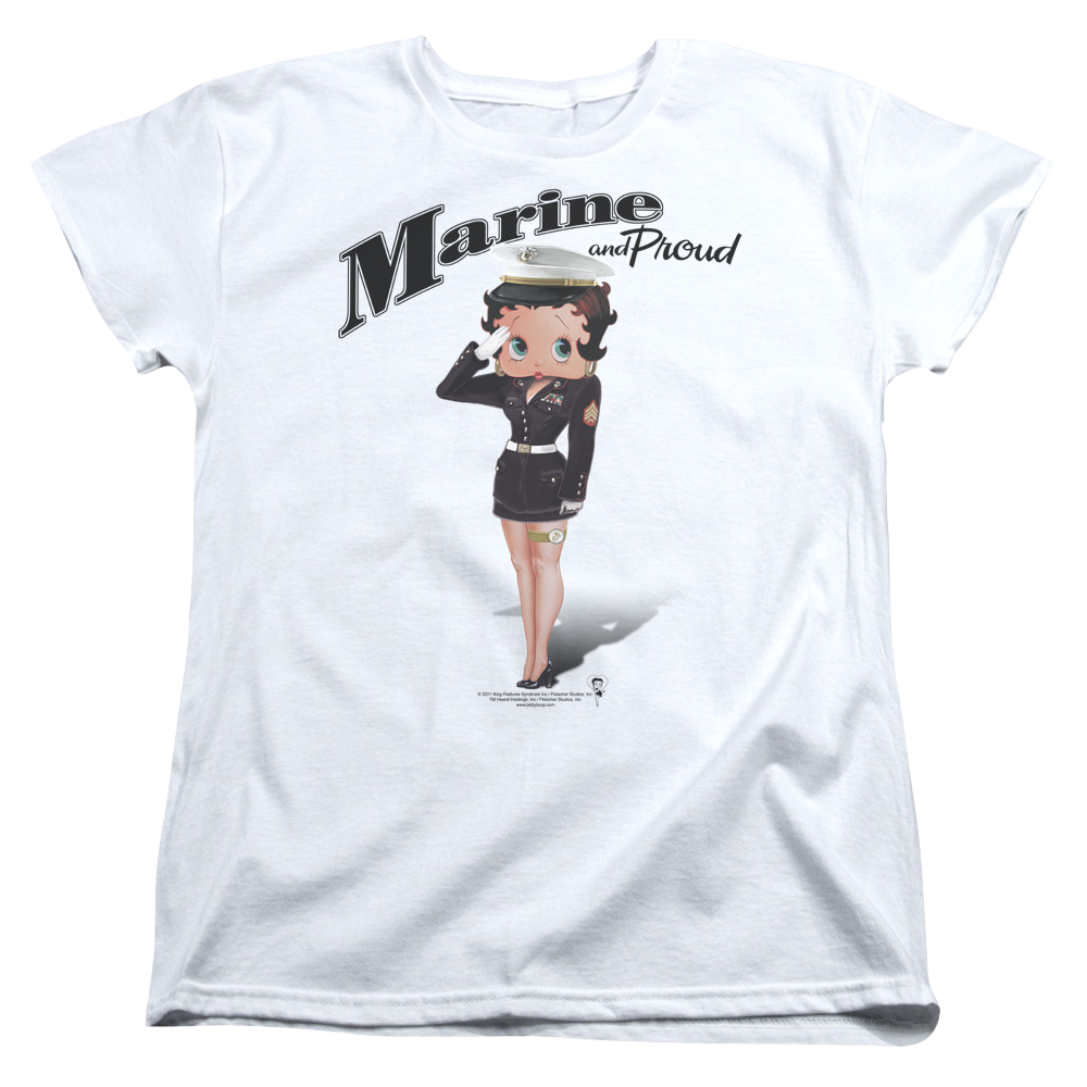 Betty Boop Marine Boop - Women's T-Shirt Hoodie, Sweatshirt | CiraTrend.com