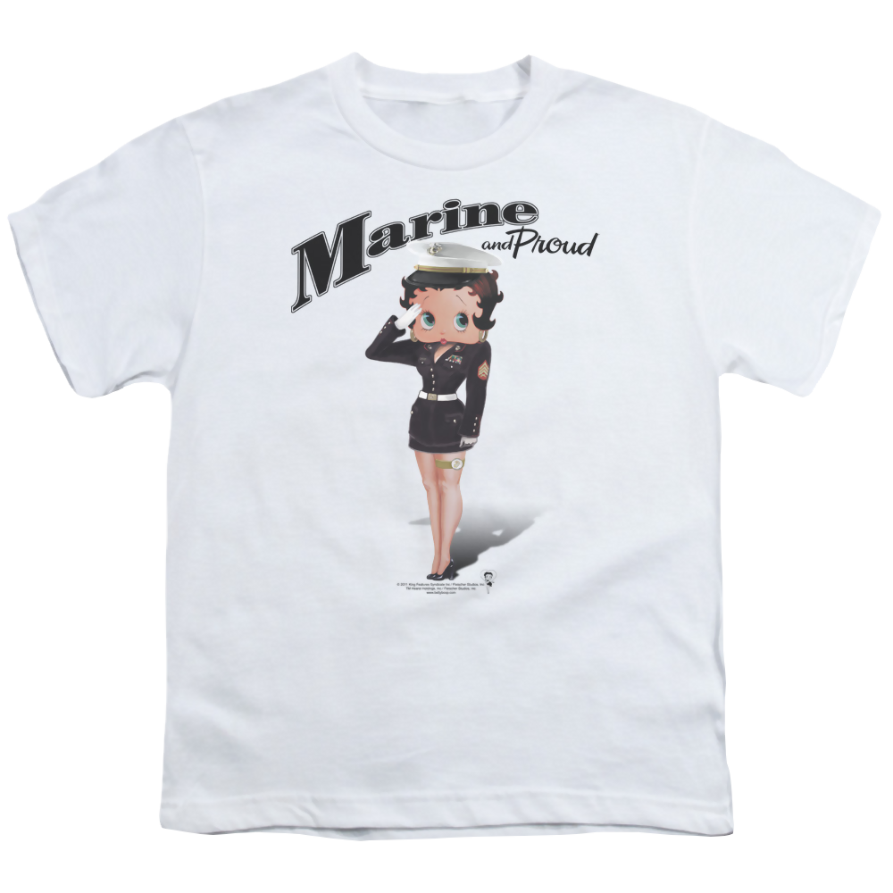 Betty Boop Marine Boop - Youth T-Shirt Hoodie, Sweatshirt | CiraTrend.com