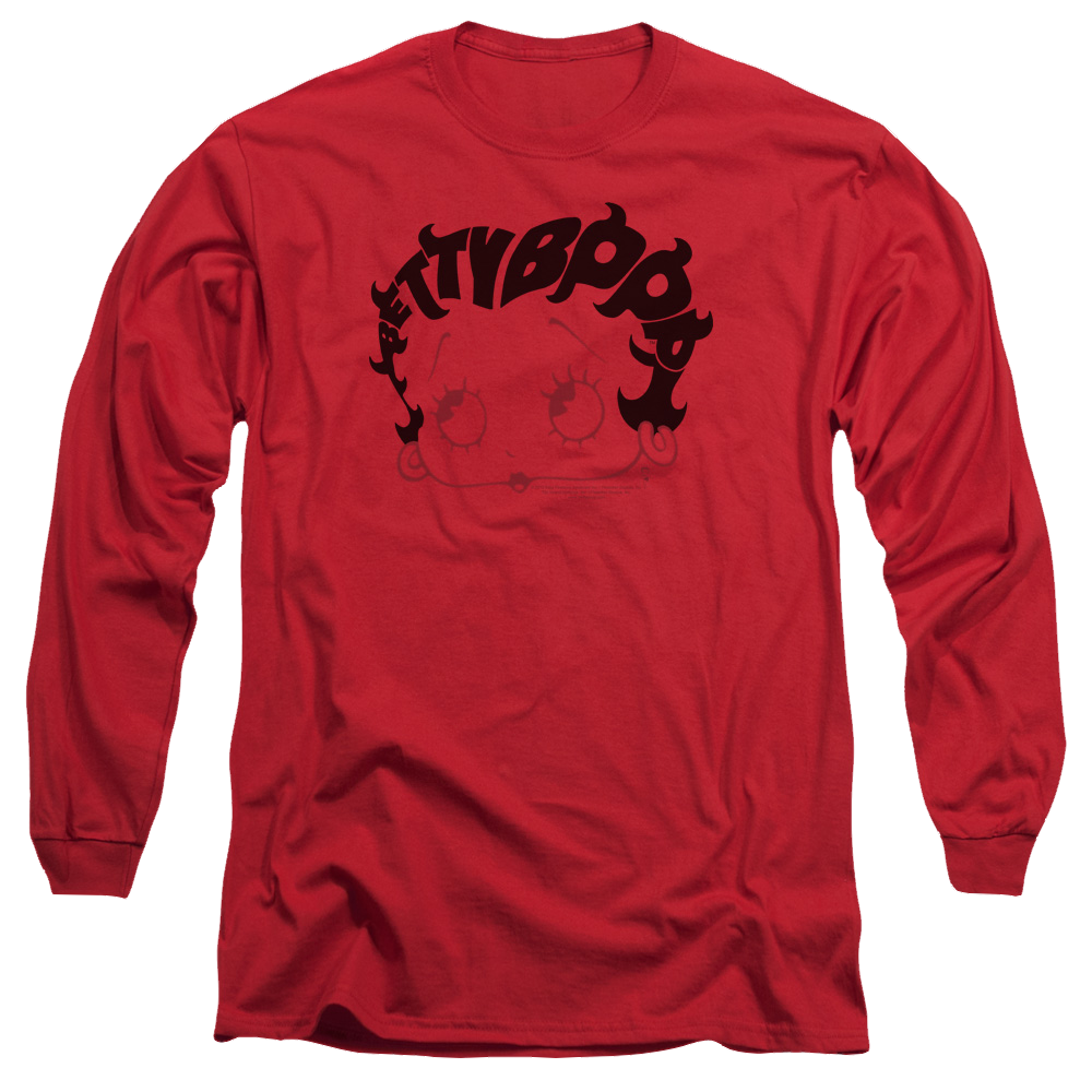 Betty Boop Word Hair - Men's Long Sleeve T-Shirt Hoodie, Sweatshirt | CiraTrend.com