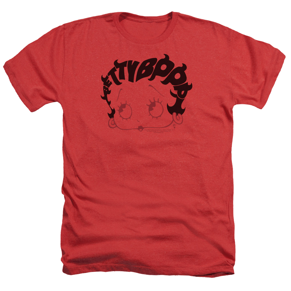 Betty Boop Word Hair - Men's Heather T-Shirt Hoodie, Sweatshirt | CiraTrend.com