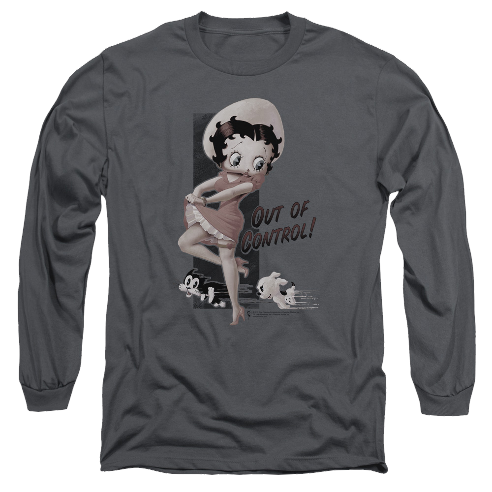 Betty Boop Out Of Control - Men's Long Sleeve T-Shirt Hoodie, Sweatshirt | CiraTrend.com