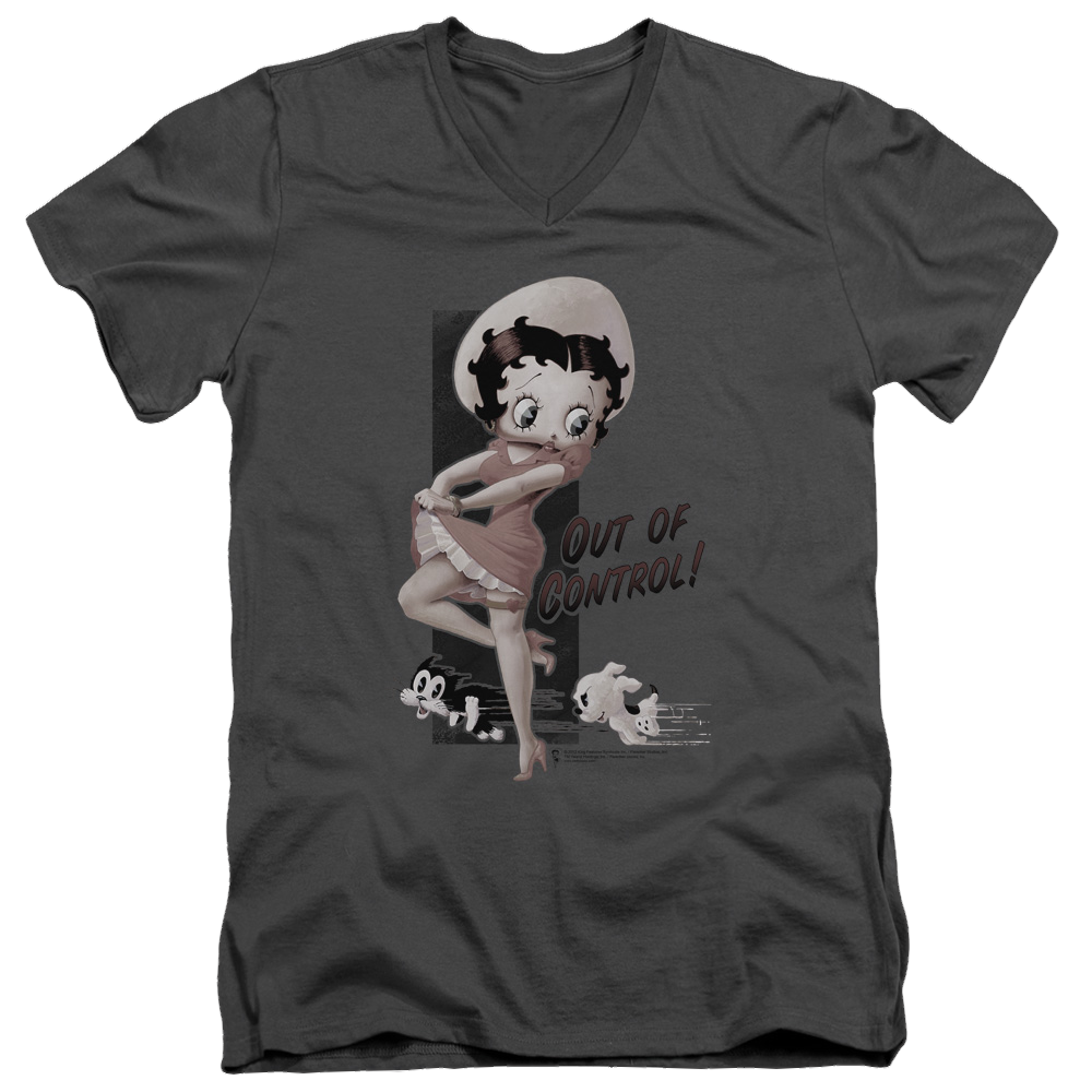 Betty Boop Out Of Control - Men's V-Neck T-Shirt Hoodie, Sweatshirt | CiraTrend.com