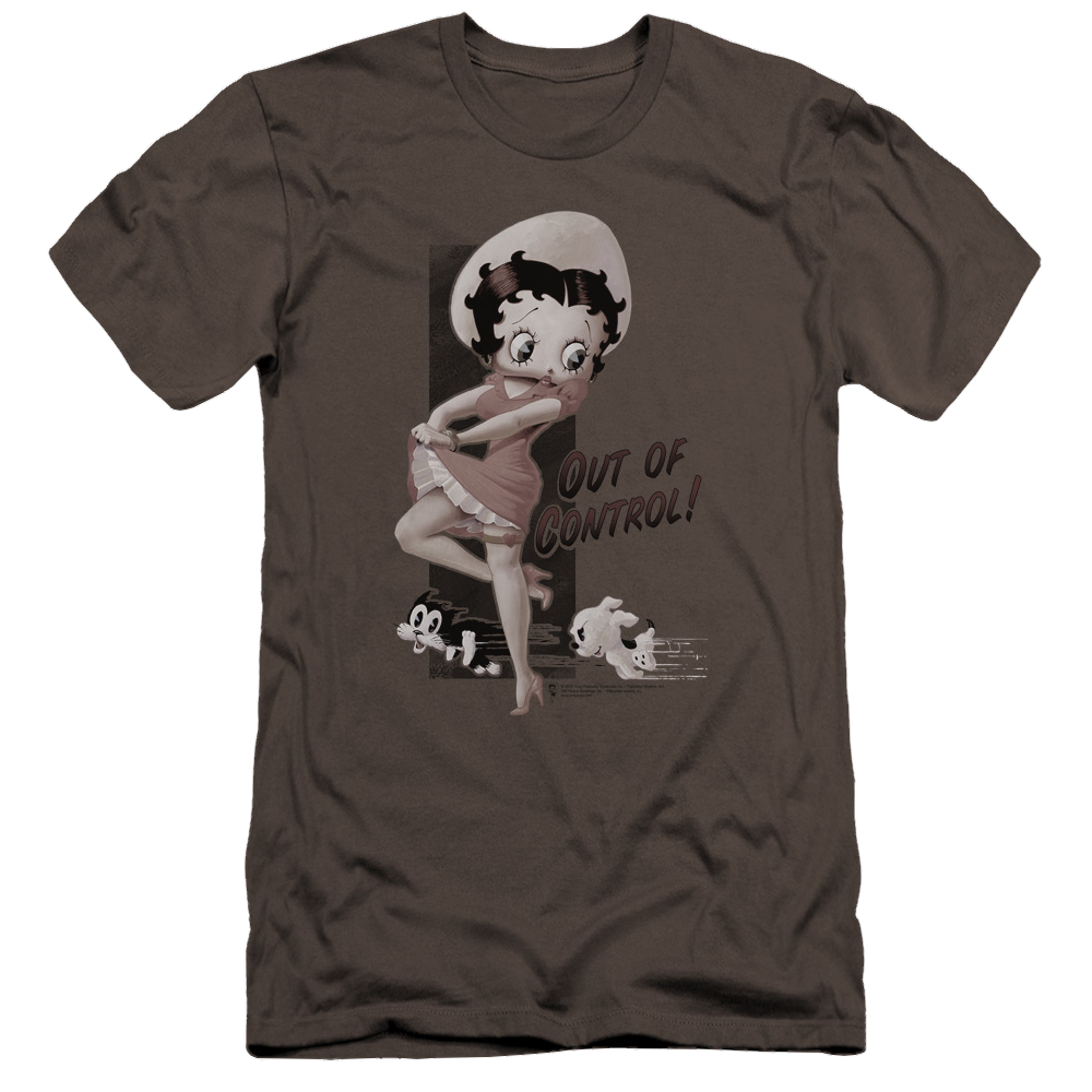 Betty Boop Out Of Control - Men's Premium Slim Fit T-Shirt Hoodie, Sweatshirt | CiraTrend.com