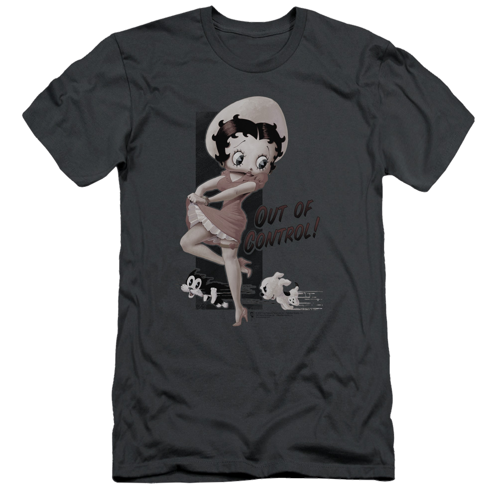 Betty Boop Out Of Control - Men's Slim Fit T-Shirt Hoodie, Sweatshirt | CiraTrend.com