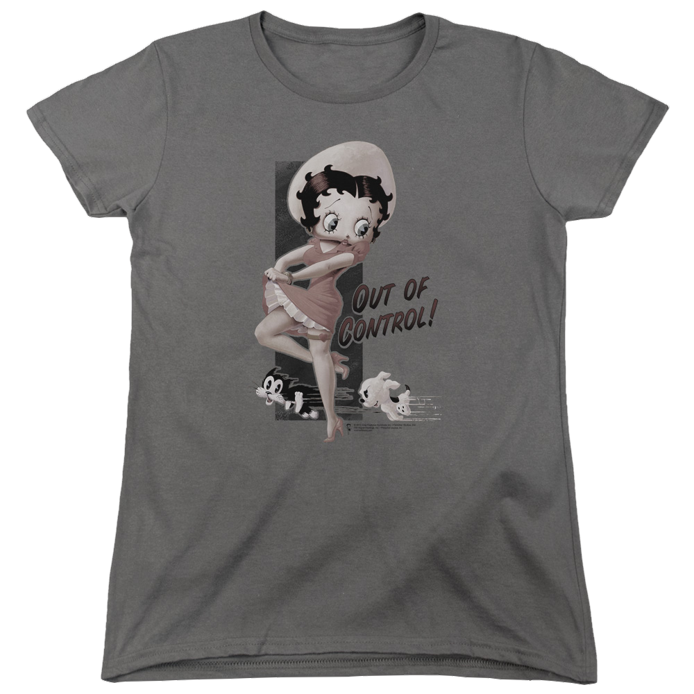 Betty Boop Out Of Control - Women's T-Shirt Hoodie, Sweatshirt | CiraTrend.com