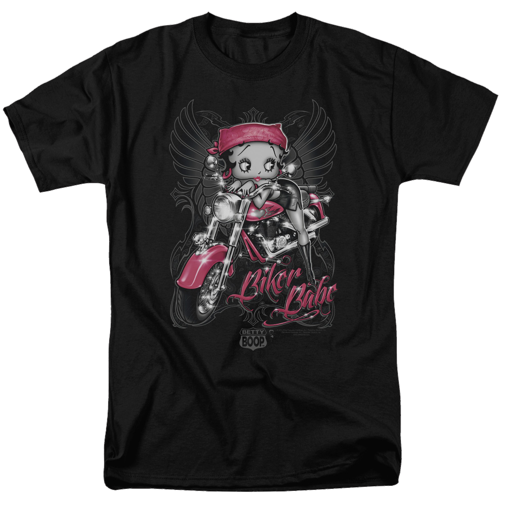 Betty Boop Biker Babe - Men's Regular Fit T-Shirt Hoodie, Sweatshirt | CiraTrend.com