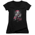Betty Boop Biker Babe - Juniors V-Neck T-Shirt Hoodie, Sweatshirt | CiraTrend.com