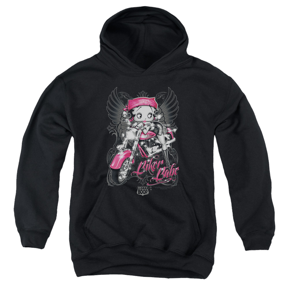 Betty Boop Biker Babe - Youth Hoodie T-Shirts, Sweatshirt | CiraTrend.com