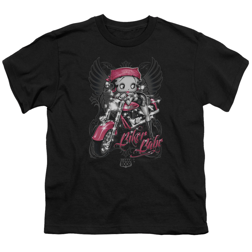 Betty Boop Biker Babe - Youth T-Shirt Hoodie, Sweatshirt | CiraTrend.com
