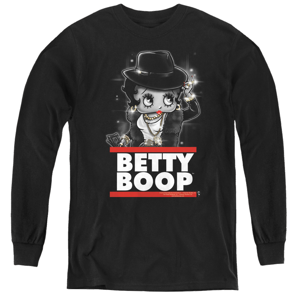 Betty Boop Bling Bling Boop - Youth Long Sleeve T-Shirt Hoodie, Sweatshirt | CiraTrend.com